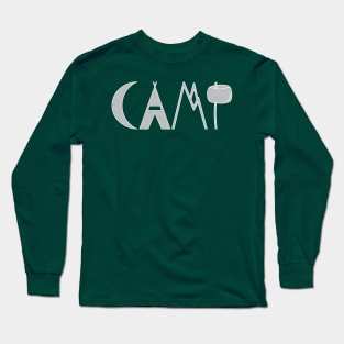 CAMP - Camping Design Long Sleeve T-Shirt